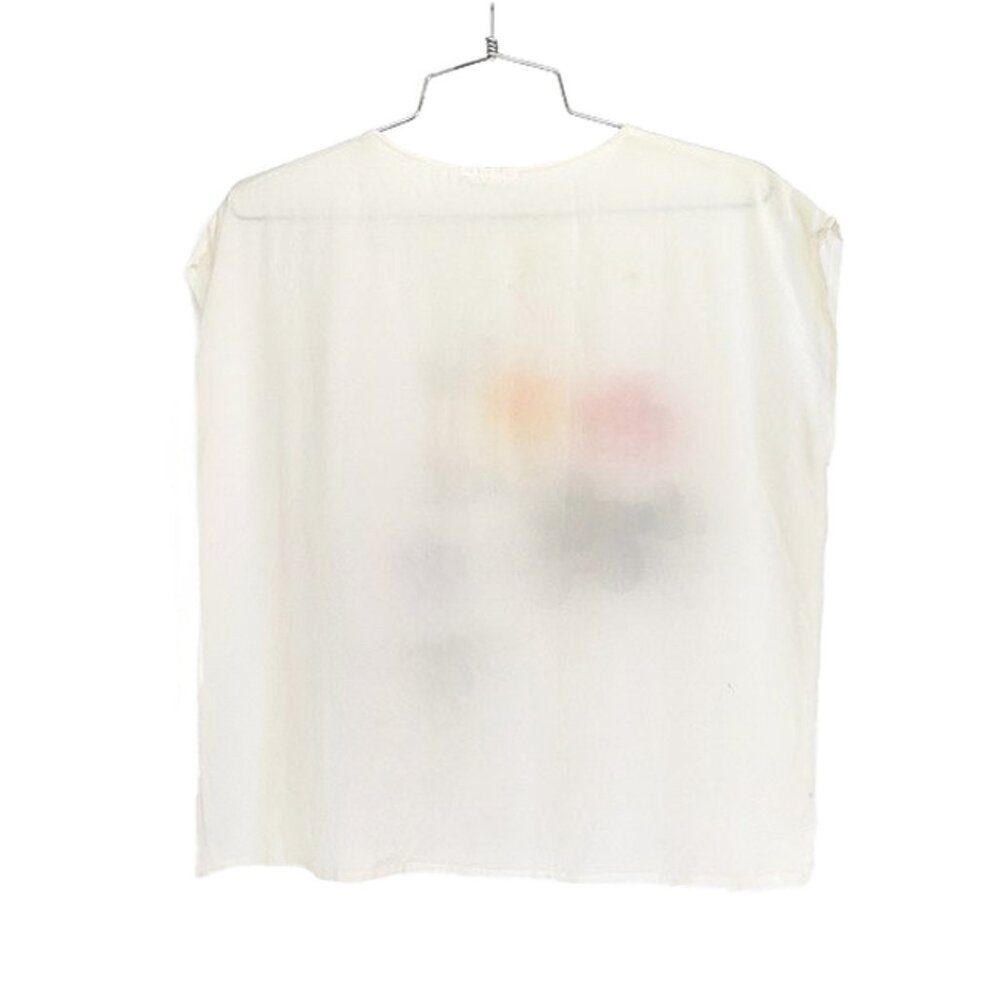 VTG Silk Watercolor Floral Top - Picture 2 of 8